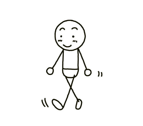 歩く 棒人間イラスト10選 歩き方で感情 シチュエーションを描き分ける イラストで伝える 見せる 考える誰でも描けるイラストプレゼン研究所