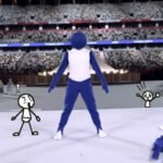 東京オリンピック開会式で「リアル棒人間」！！言葉を越えたアナログパフォーマンスで盛り上げる！