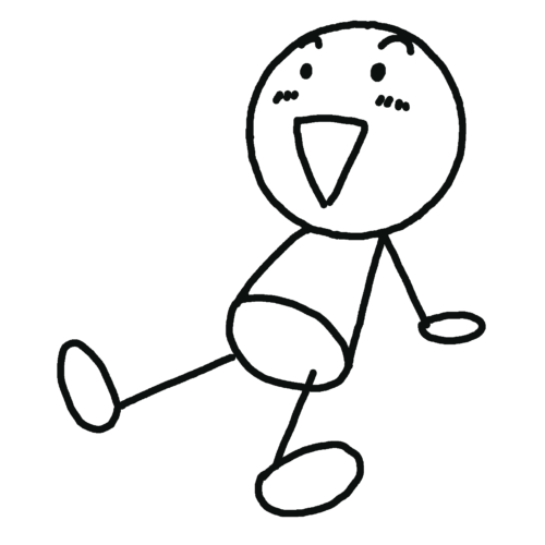 腕脚は線で描く 座る 棒人間の描き方 イラストで伝える 見せる 考える誰でも描けるイラストプレゼン研究所 腕脚は線で描く 座る 棒人間の描き方 イラストで伝える 見せる 考える誰でも描けるイラストプレゼン研究所