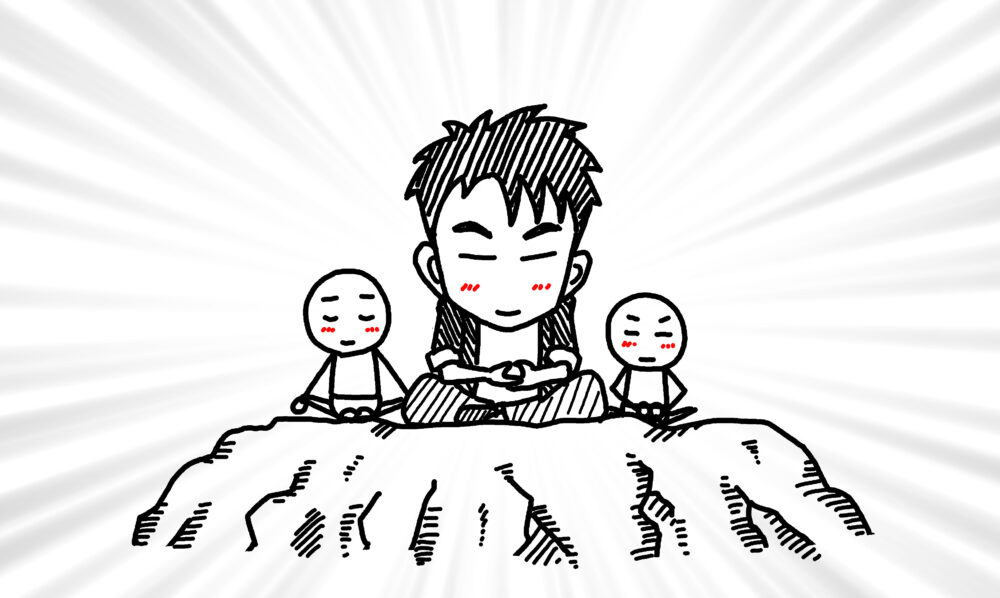 棒人間と共に 石の上にも三年 イラストで伝える 見せる 考える誰でも描けるイラストプレゼン研究所 棒人間と共に 石の上にも三年 イラストで伝える 見せる 考える誰でも描けるイラストプレゼン研究所