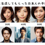 AI生成の「平均顔」が語る日本人の顔