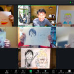 似顔絵で日米首脳会談！