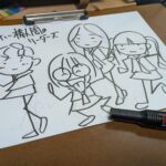 こんな棒人間も描きます。