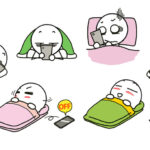 スマホ夜更かしの棒人間