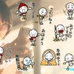 新作LINEスタンプ☆秋冬専用の棒人間