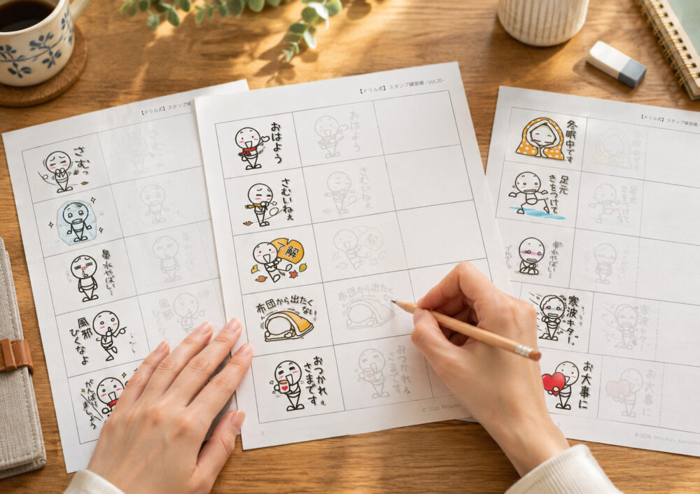 Stick Figure Knowledge Stick Figure Workbook Sample | イラストで伝える・見せる・考える誰でも描けるイラストプレゼン研究所